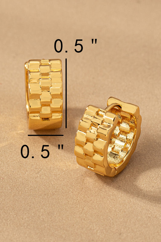 Watch Me Huggie Earrings