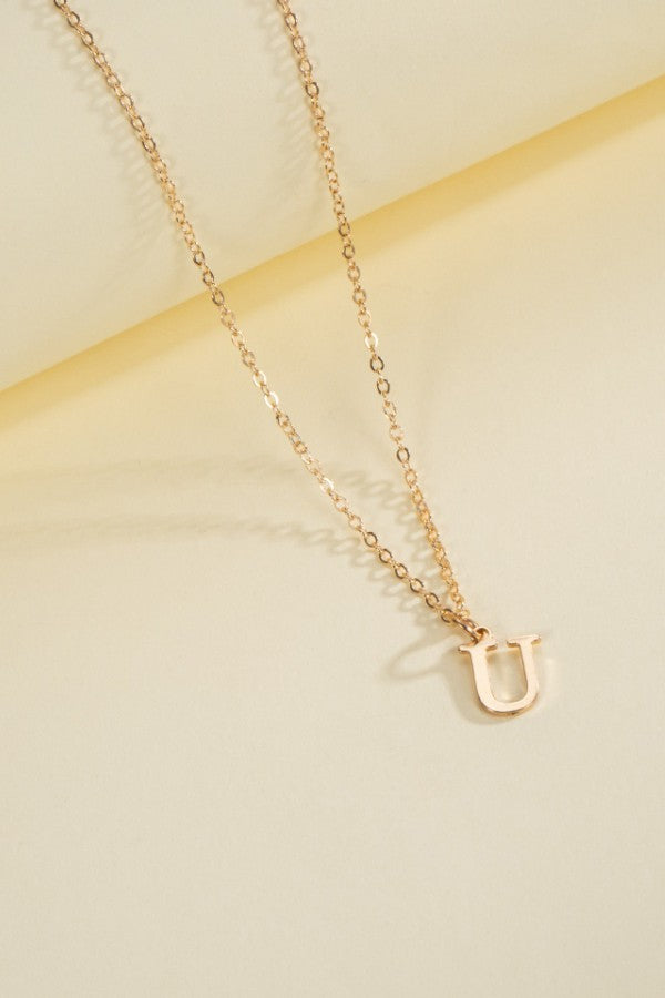 My Story Initial Necklace - Gold