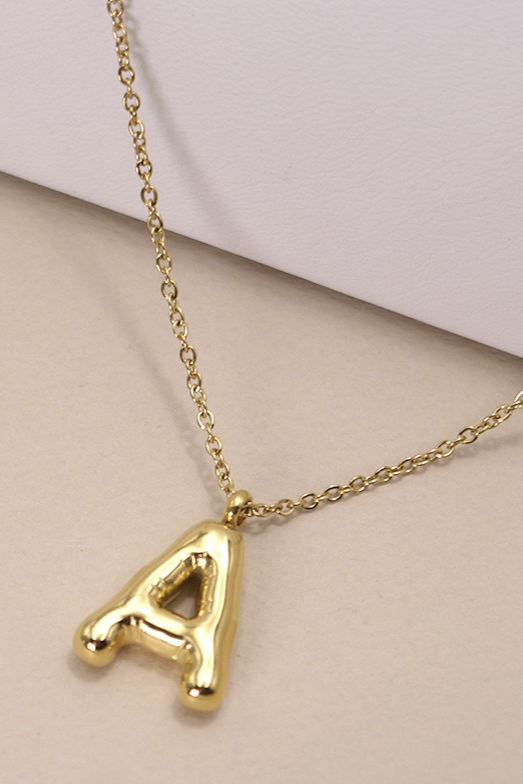 Bubble Up Initial Necklace