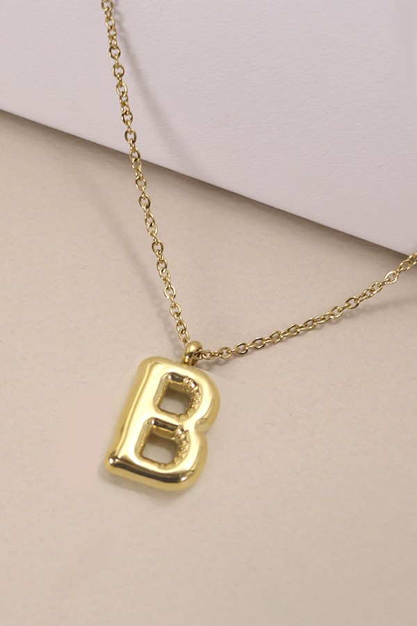 Bubble Up Initial Necklace