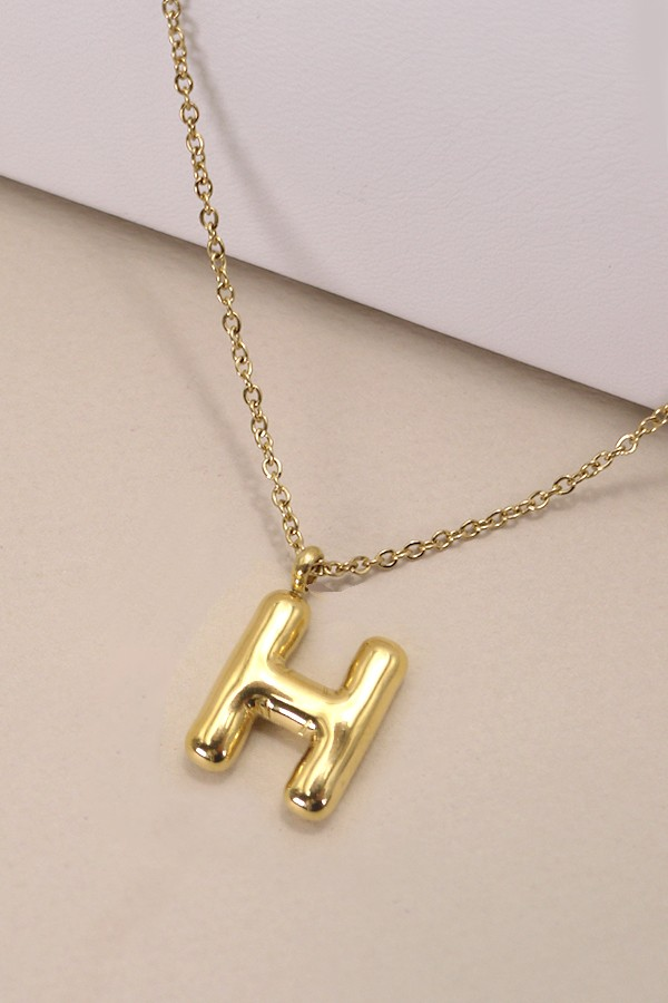 Bubble Up Initial Necklace
