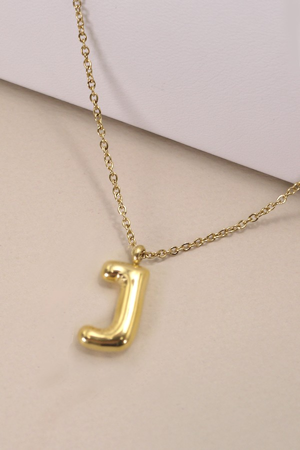 Bubble Up Initial Necklace