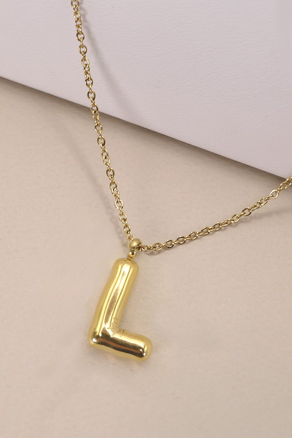 Bubble Up Initial Necklace