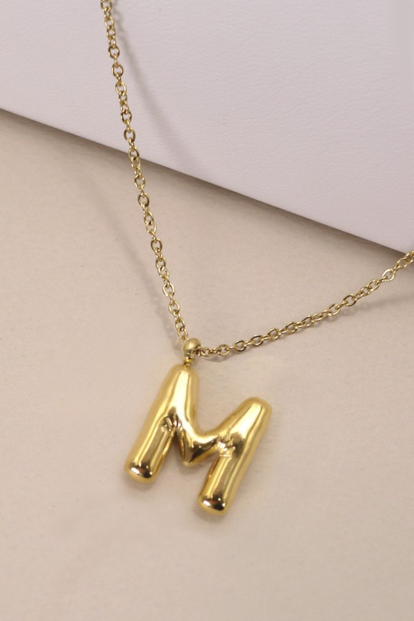Bubble Up Initial Necklace