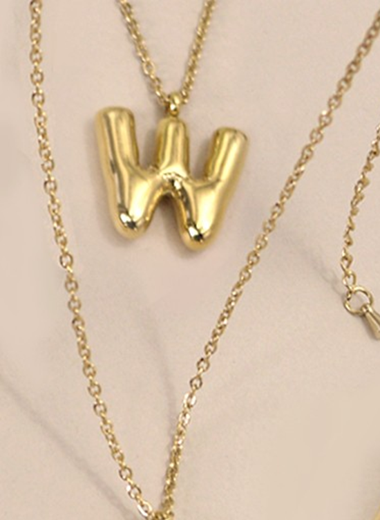 Bubble Up Initial Necklace