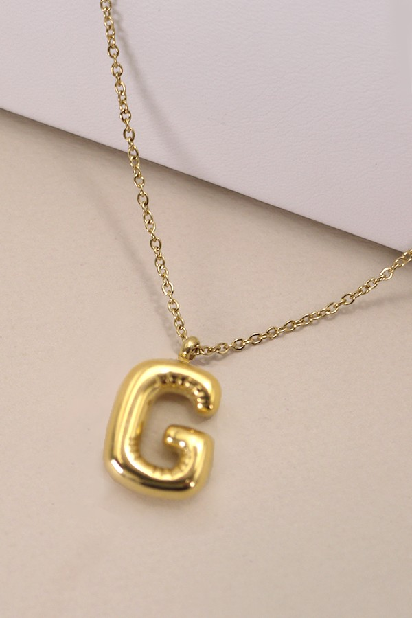 Bubble Up Initial Necklace