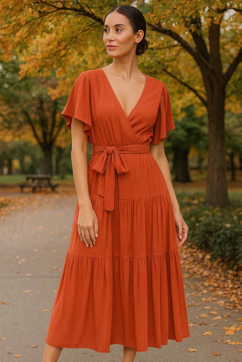 Everly Tiered Midi Dress