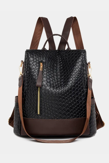 Convertible Backpack - Black & Latte