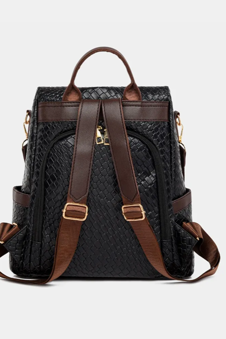 Convertible Backpack - Black & Latte