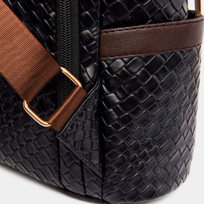 Convertible Backpack - Black & Latte