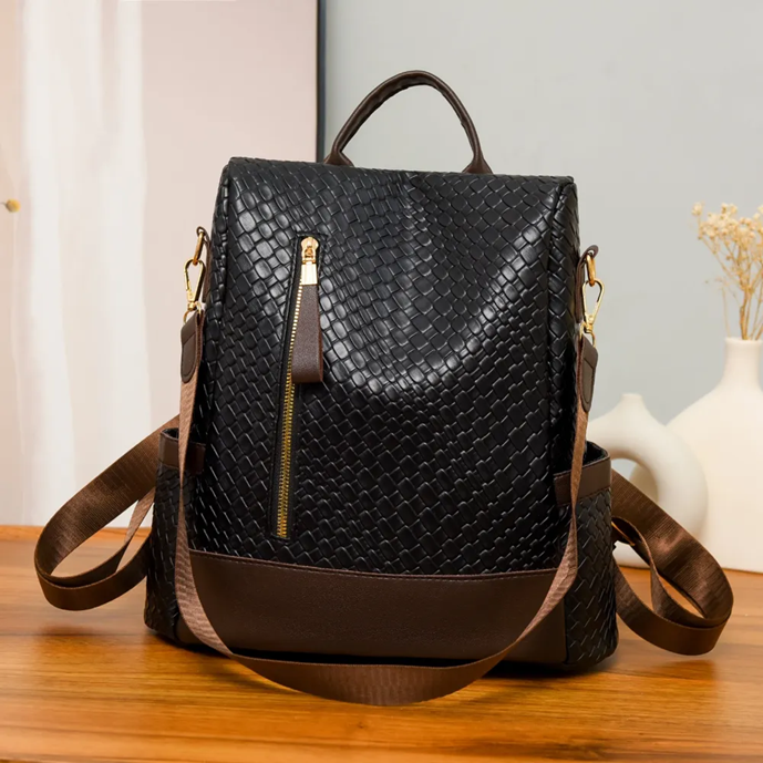 Convertible Backpack - Black & Latte