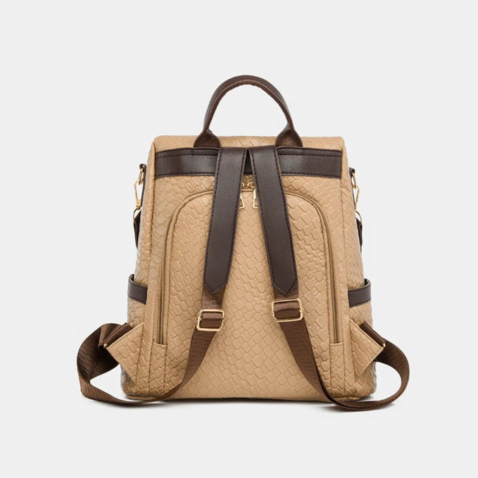 Convertible Backpack - Black & Latte