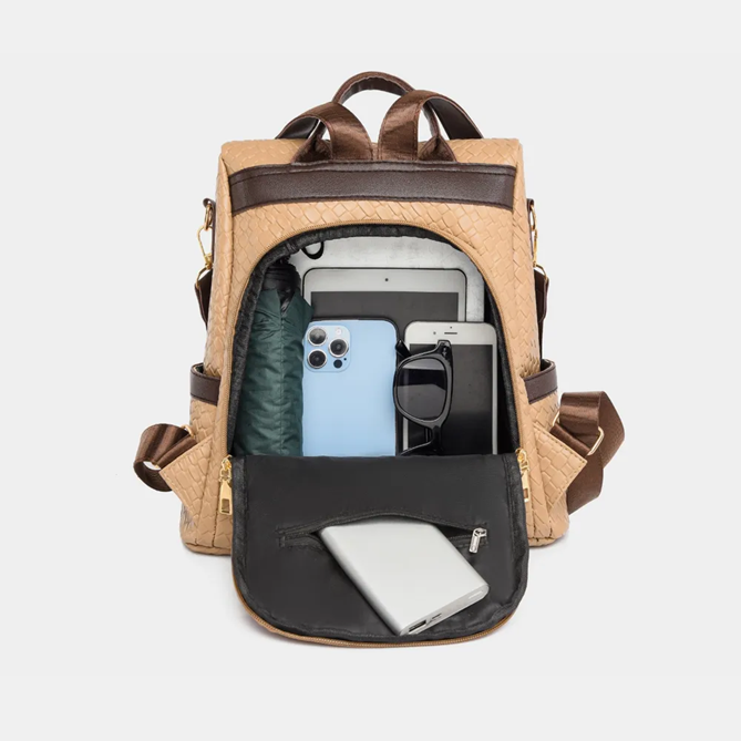Convertible Backpack - Black & Latte