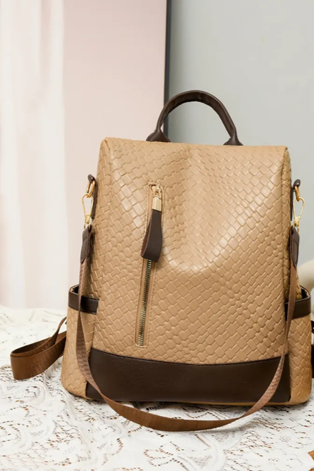 Convertible Backpack - Black & Latte