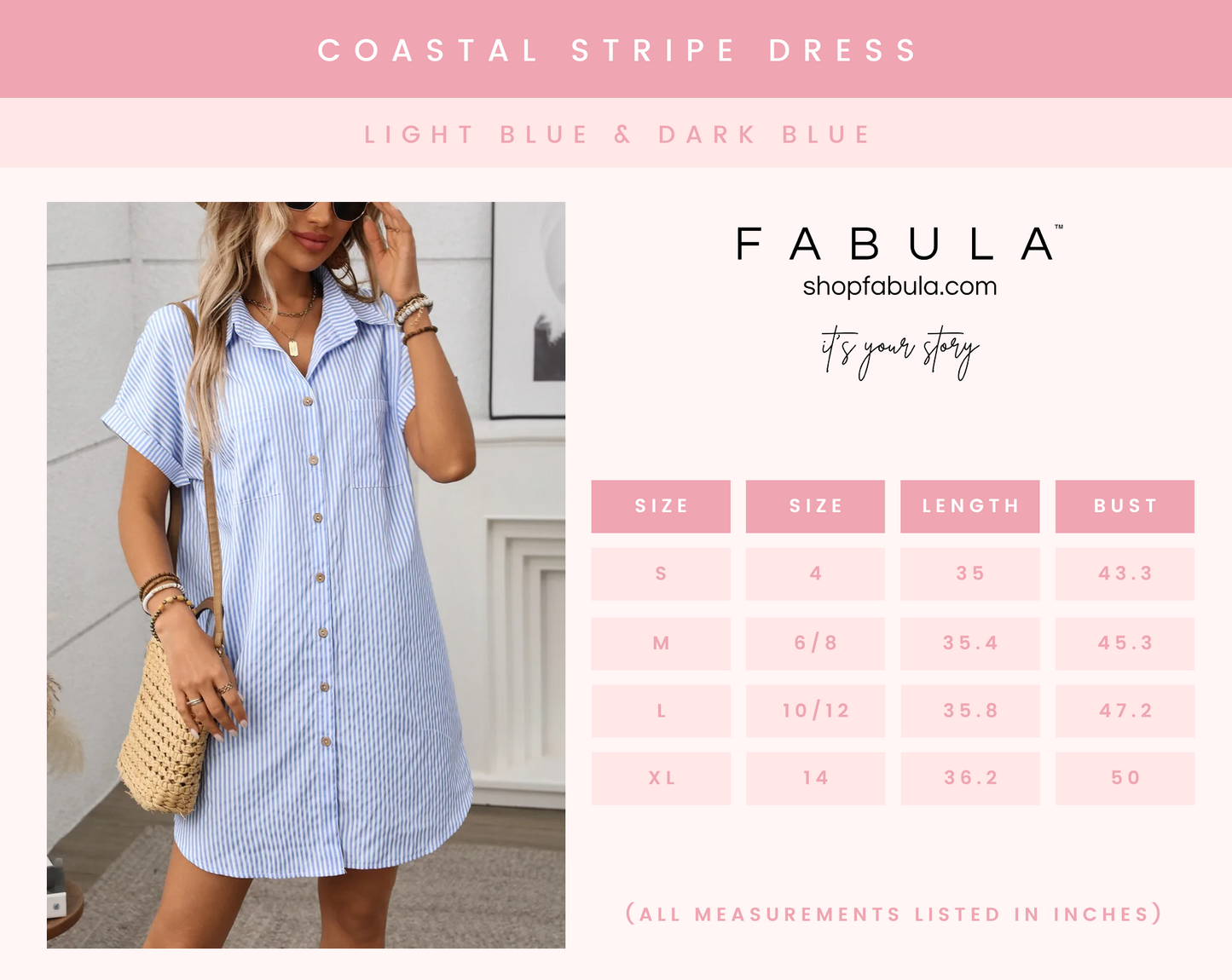 Coastal Stripe Dress