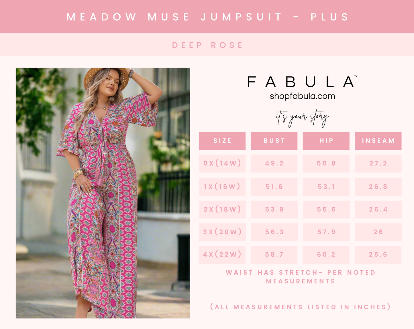 Meadow Muse Jumpsuit - Plus