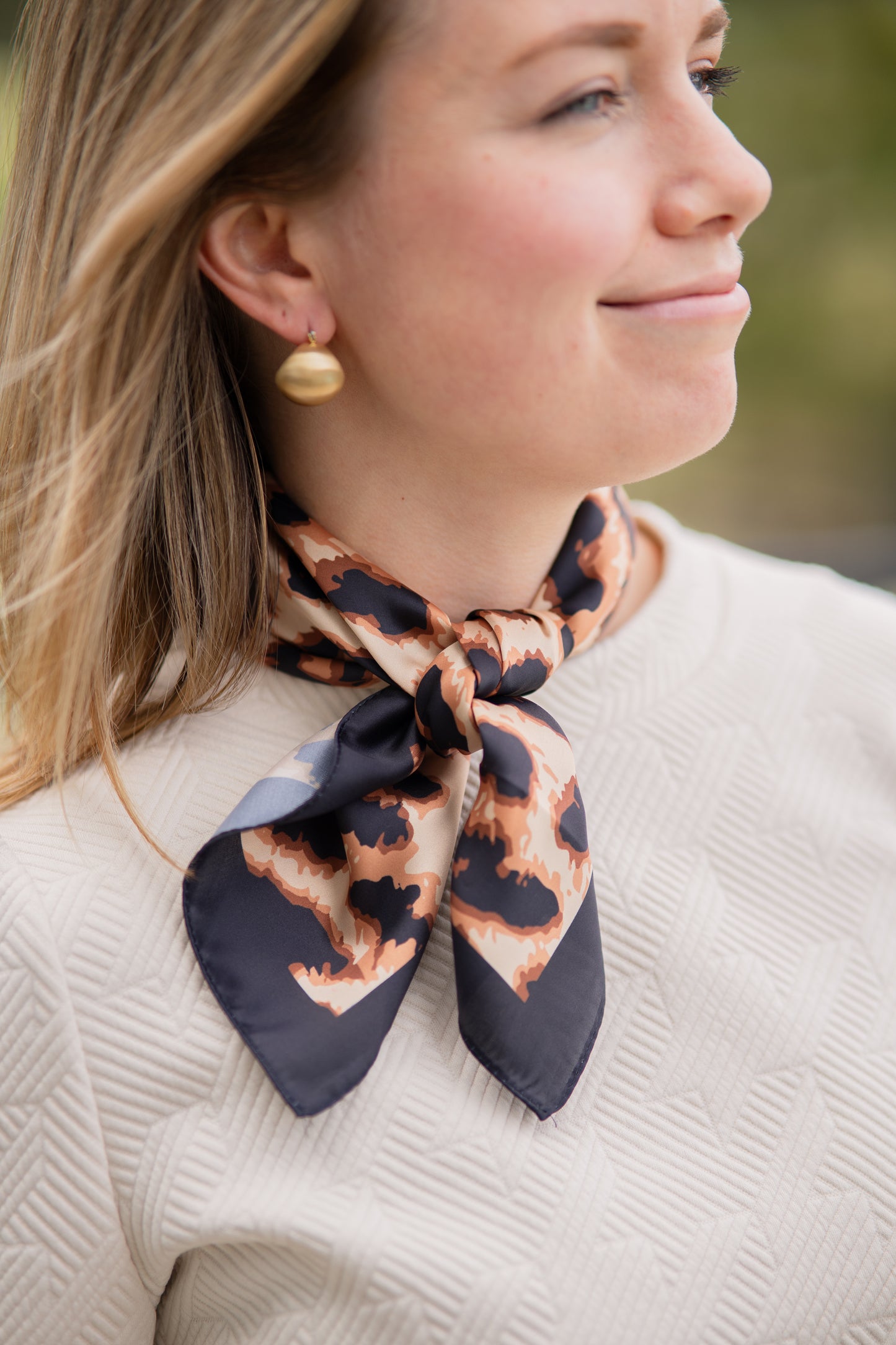 Cheetah Charm Bandana Scarf