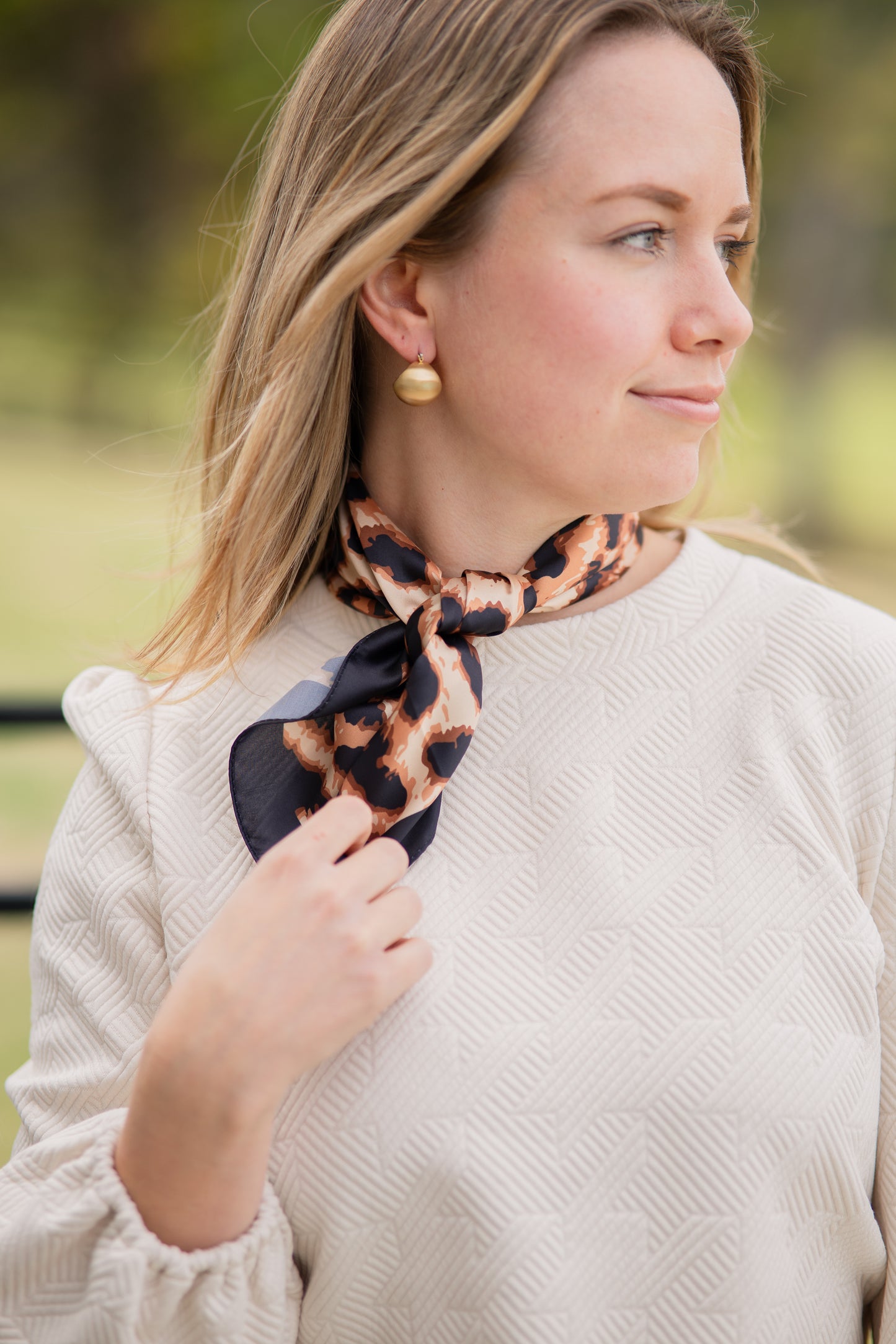 Cheetah Charm Bandana Scarf