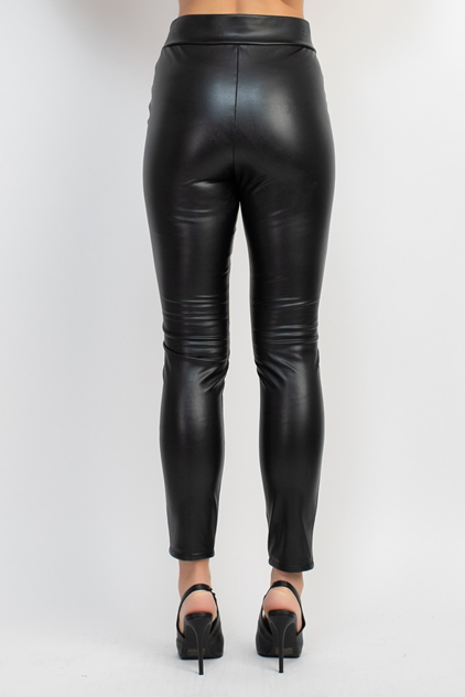 Rebel High-Rise Faux Leather Leggings