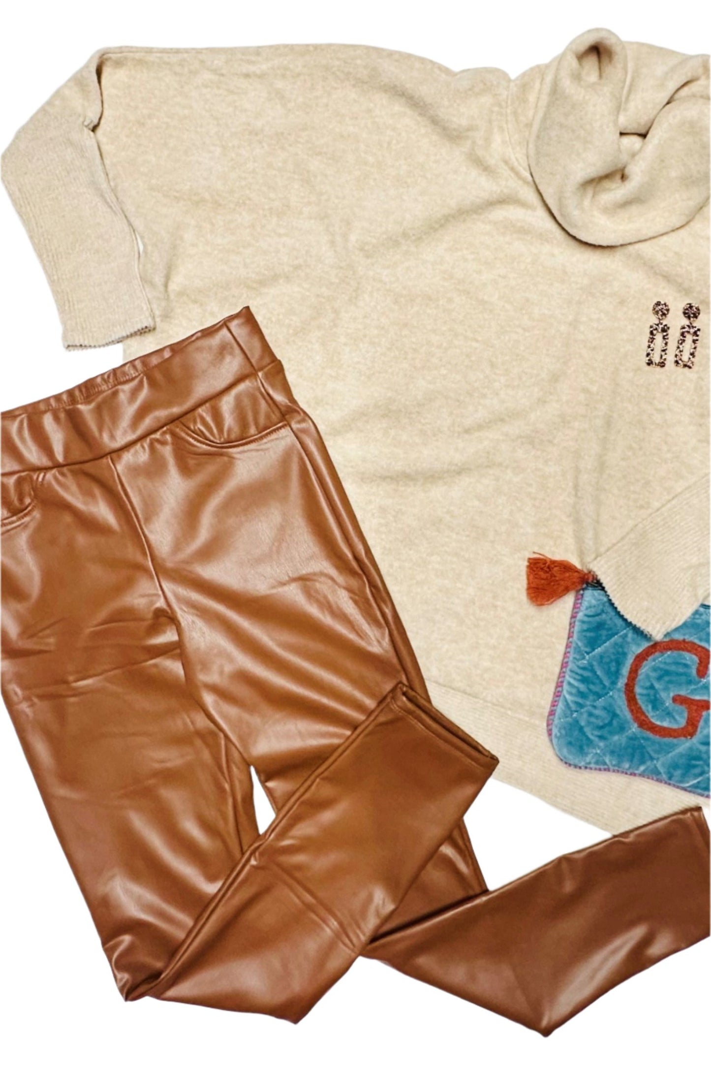 Rebel High-Rise Faux Leather Leggings