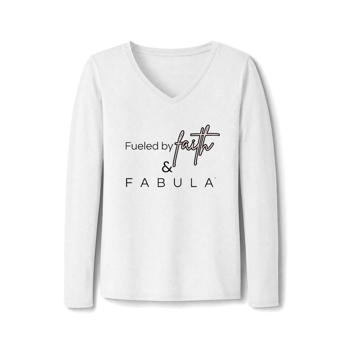 FABULA Fueled by Faith Long Sleeve V-Neck