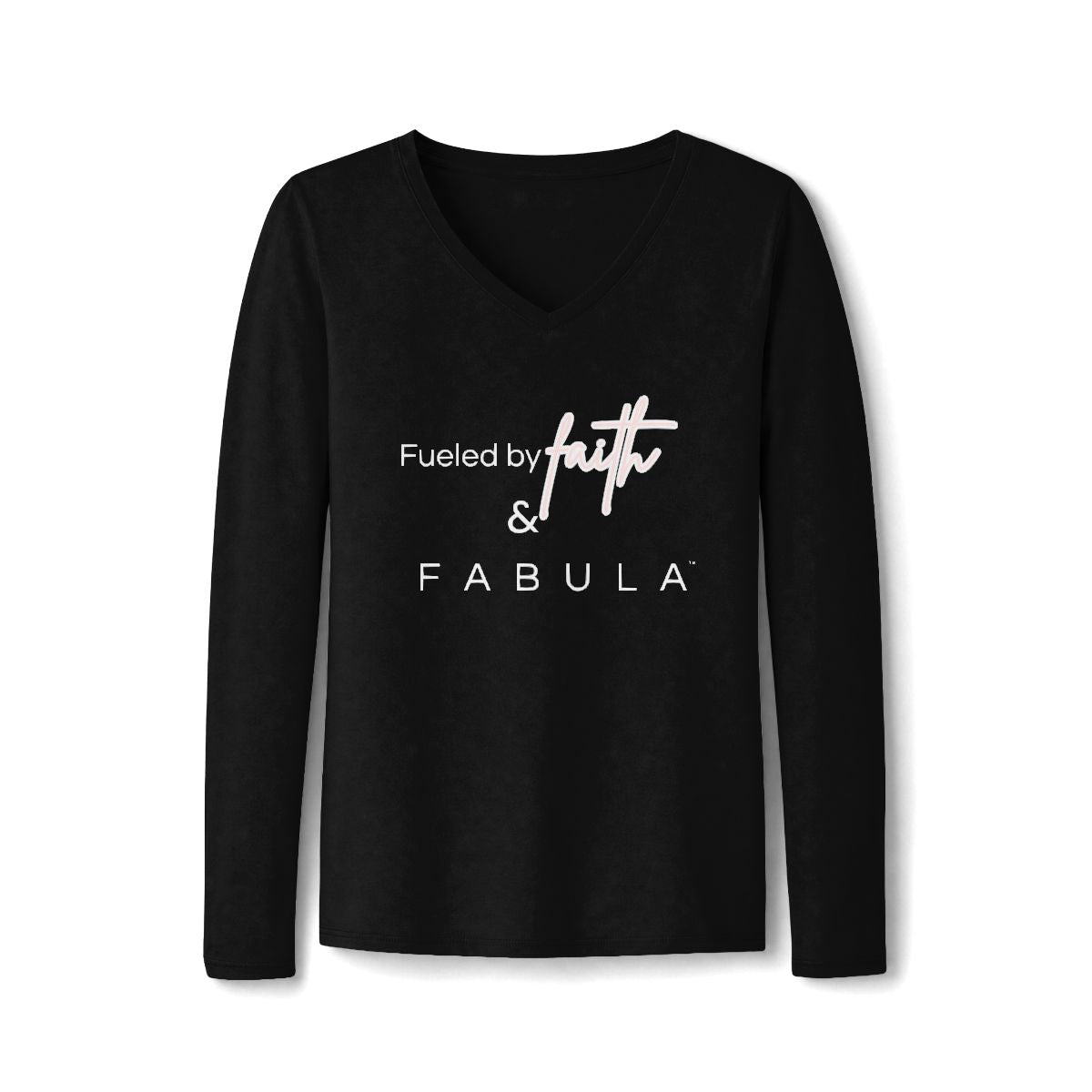 FABULA Fueled by Faith Long Sleeve V-Neck