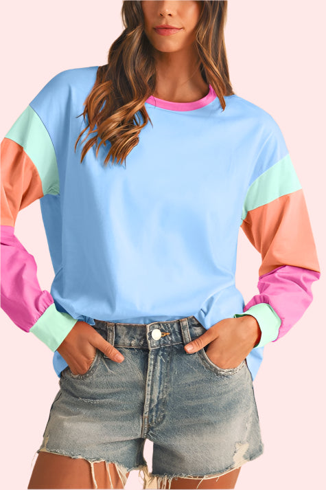 Sunset Color Block Top