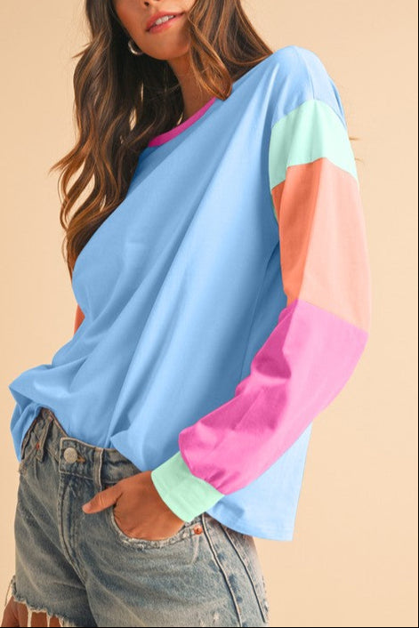 Sunset Color Block Top