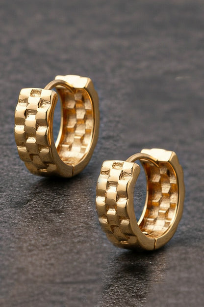 Watch Me Huggie Earrings