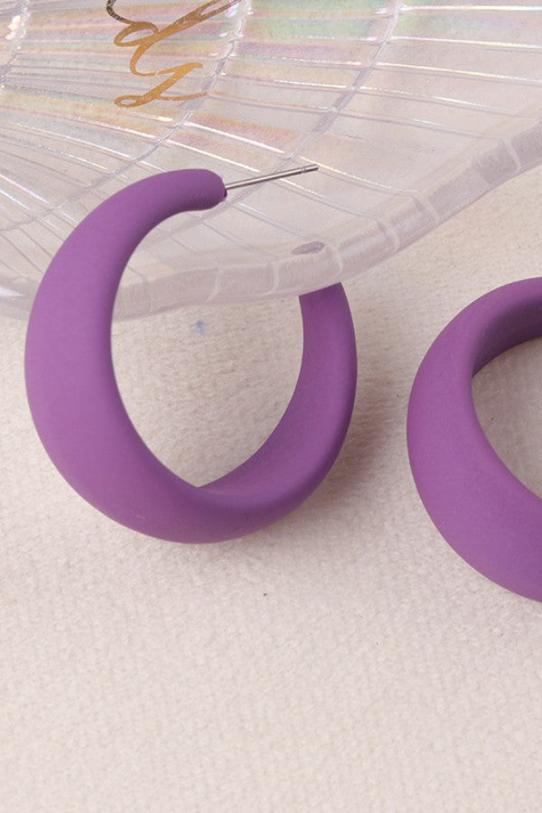 Color Play Hoop Earrings