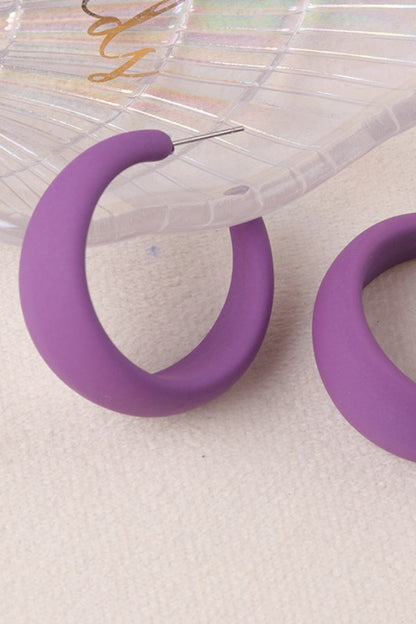 Color Play Hoop Earrings