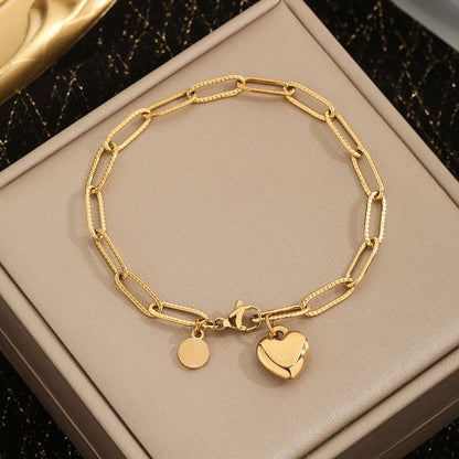Locked In Love Necklace + Bracelet Set