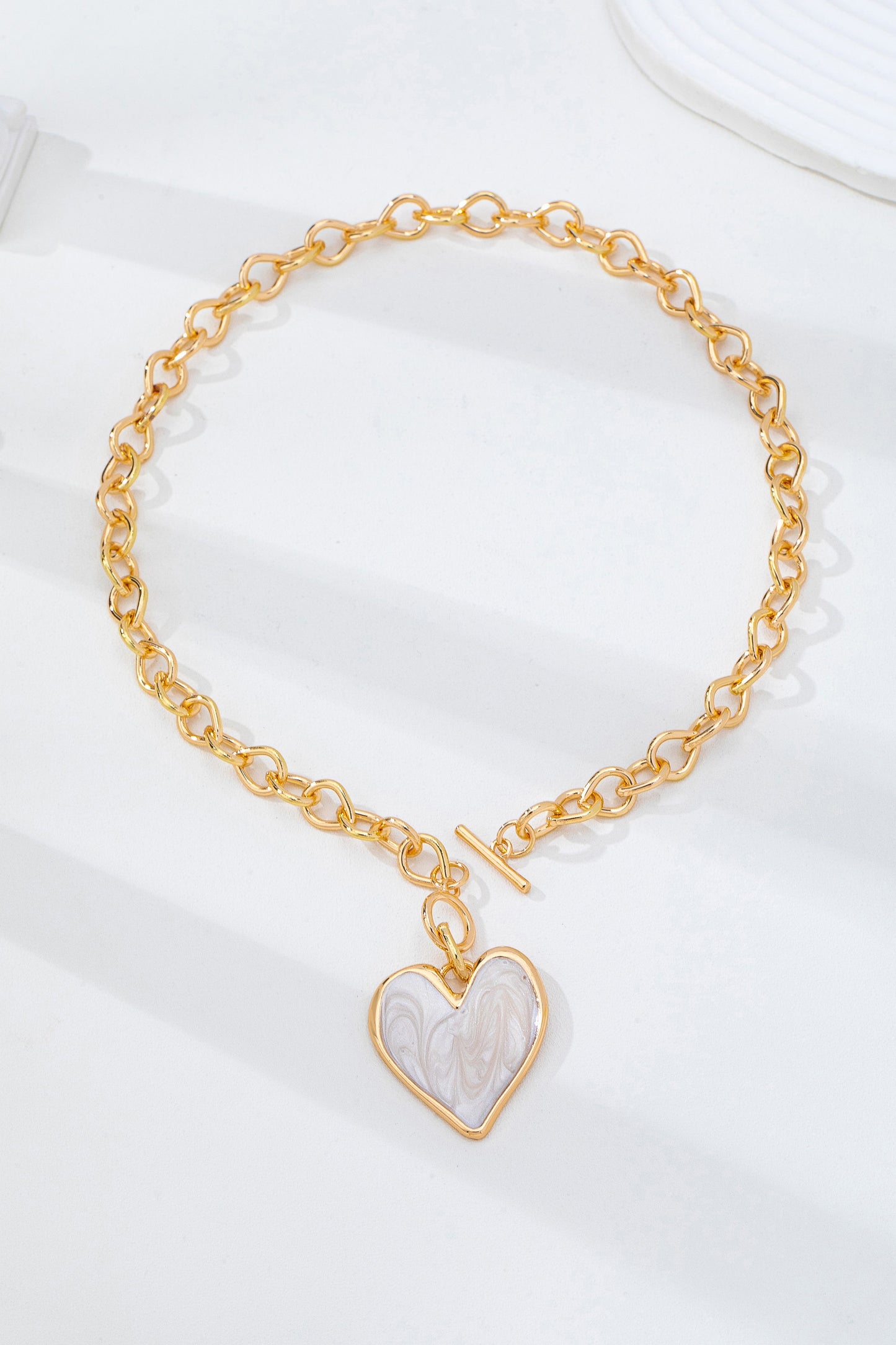 Tender Heart Duo Toggle Necklace