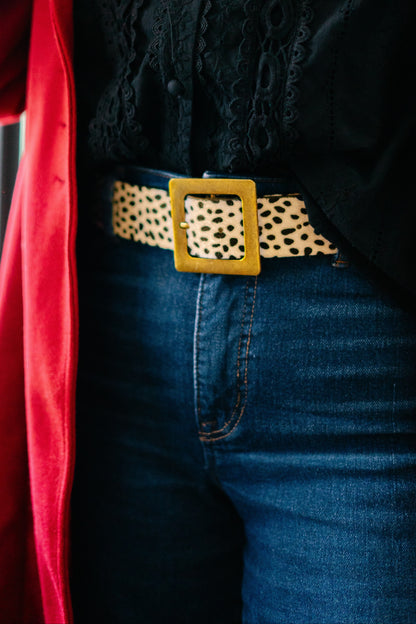 Luxe Calf Hair Belt