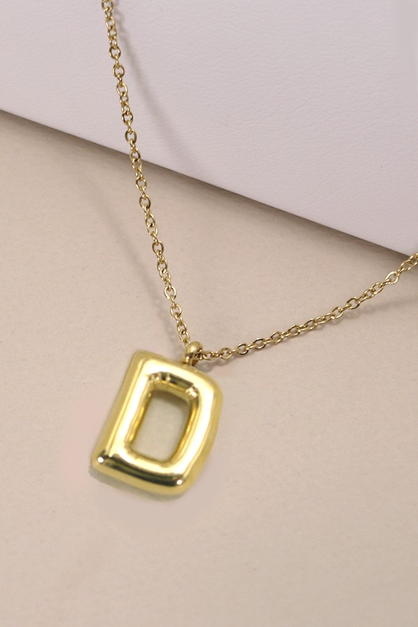 Bubble Up Initial Necklace