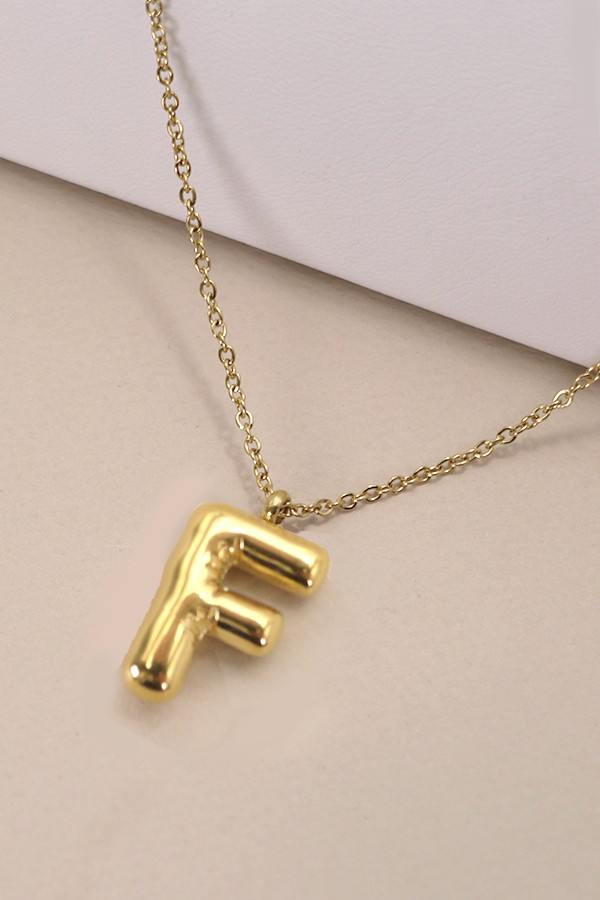 Bubble Up Initial Necklace