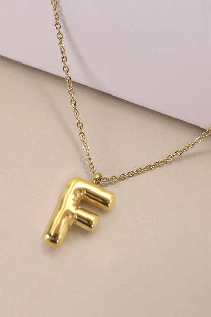 Bubble Up Initial Necklace