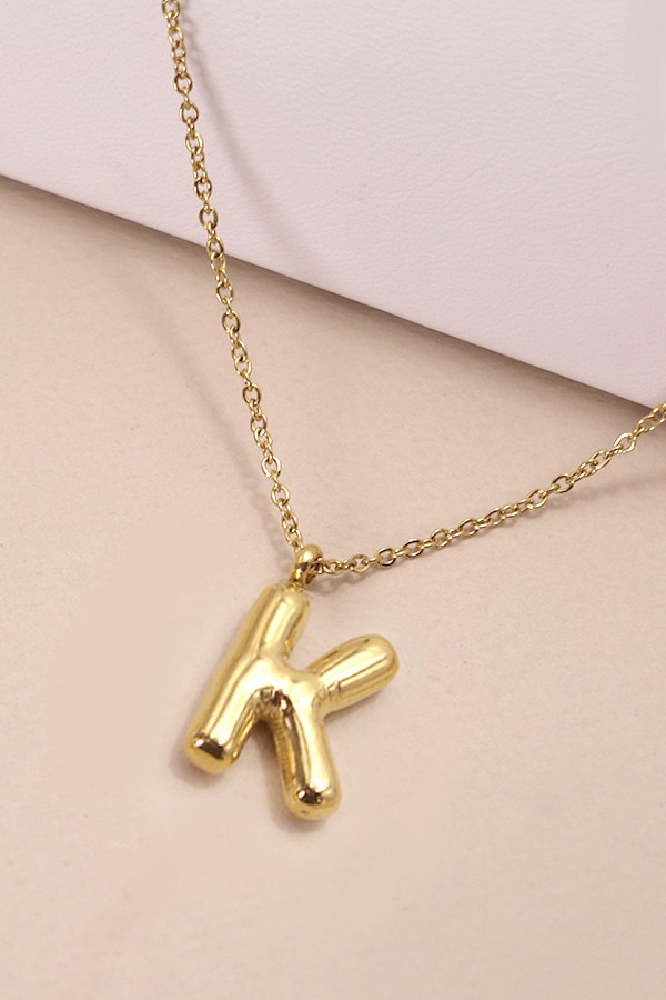 Bubble Up Initial Necklace