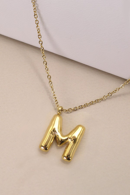Bubble Up Initial Necklace