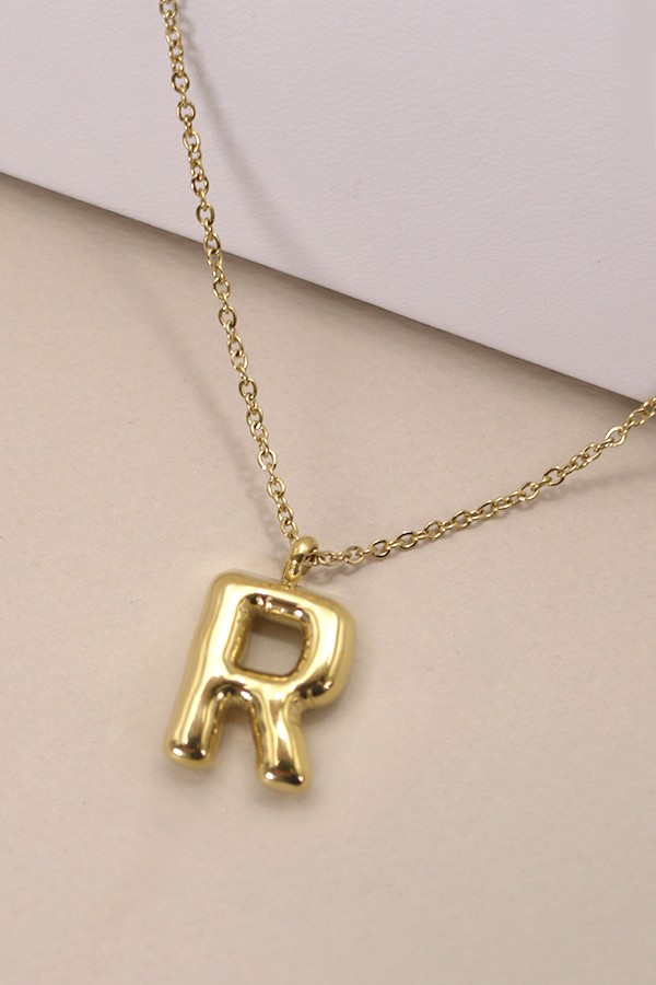 Bubble Up Initial Necklace