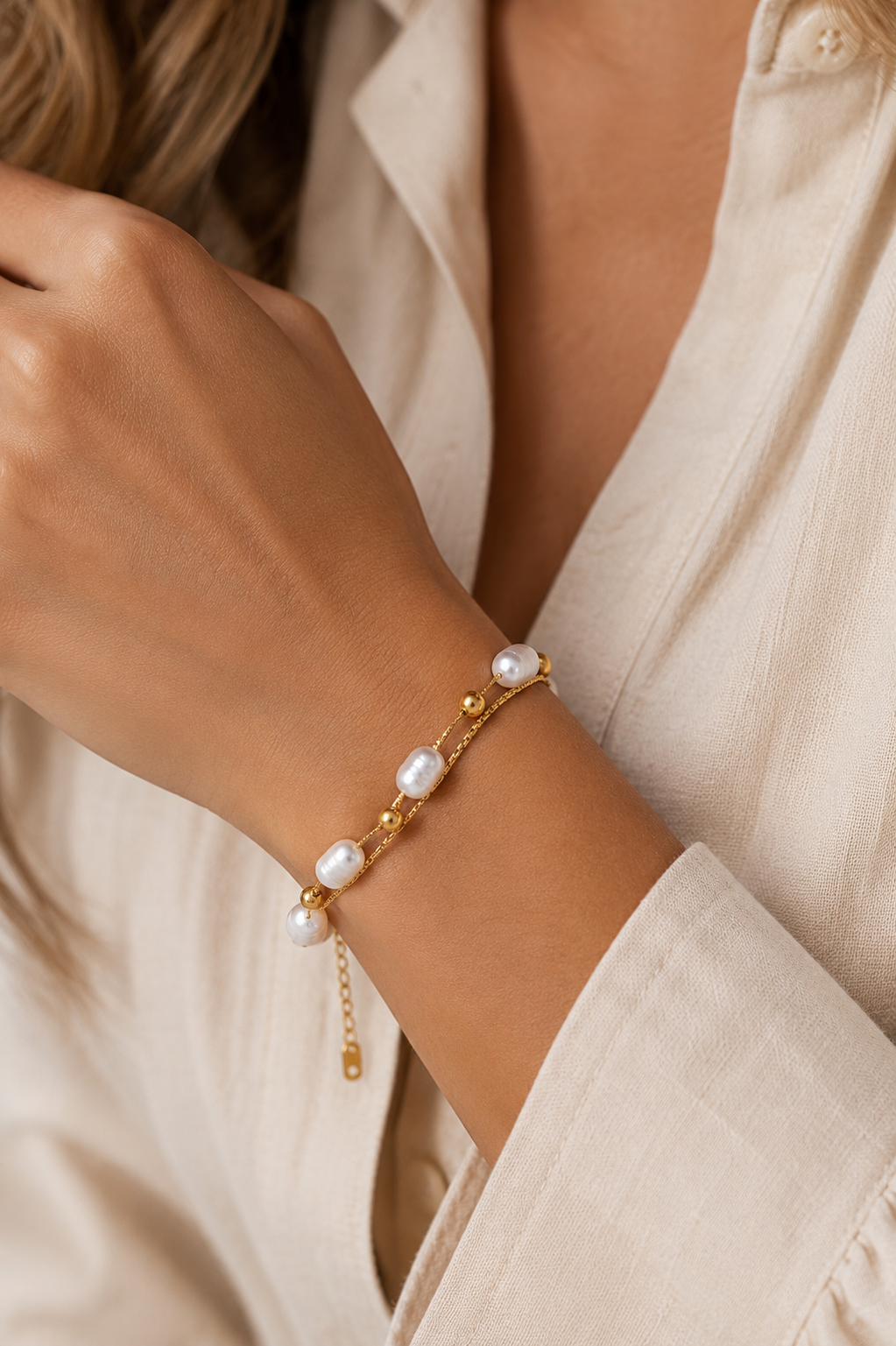 Pearls Before Plans Bracelet
