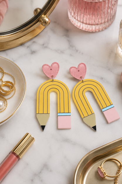 Pencil Me In Earrings