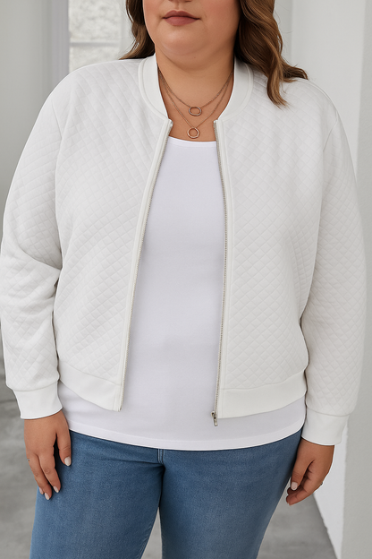 Zip Up Bomber Jacket