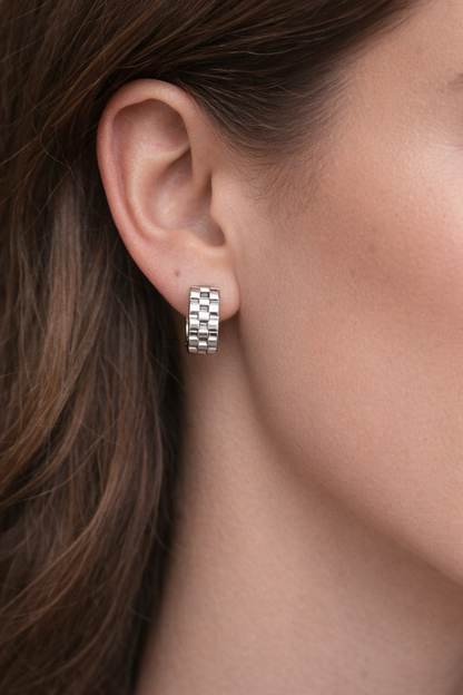 Watch Me Huggie Earrings