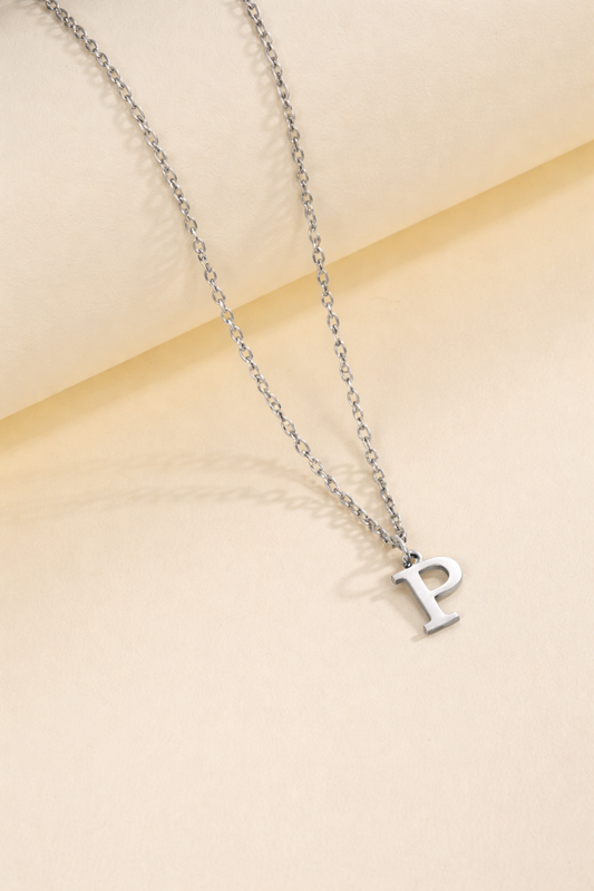 My Story Initial Necklace - Silver