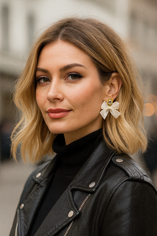 Fancy Pants Earrings - Cream
