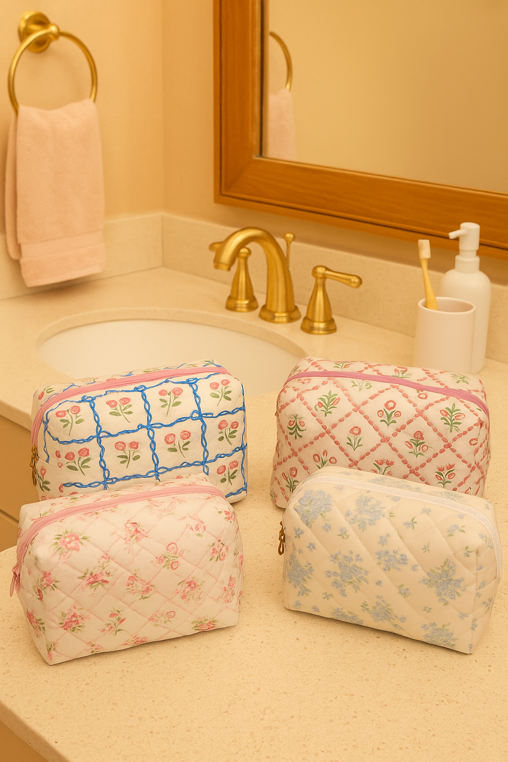 Petal Pouch Cosmetic Bag