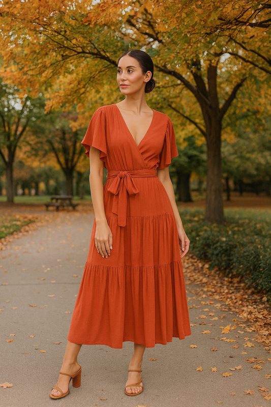 Everly Tiered Midi Dress