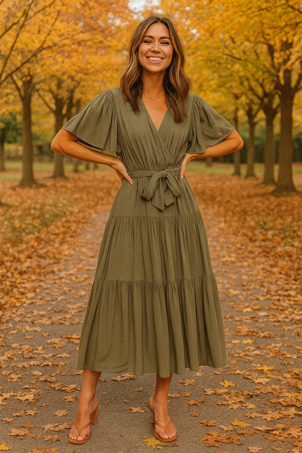 Everly Tiered Midi Dress