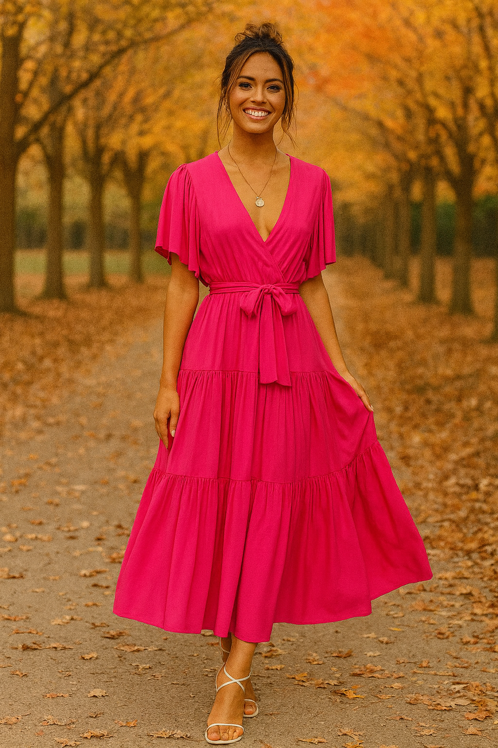 Everly Tiered Midi Dress